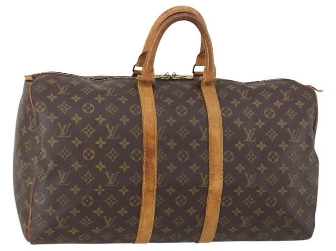 LOUIS VUITTON Borsa Boston Monogram Keepall 50 M41426 Auth LV 152323 Monogramma