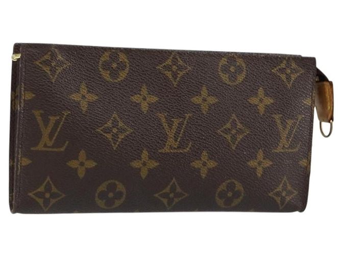 LOUIS VUITTON Monogram Bucket GM Accessory Pouch LV Auth am9160