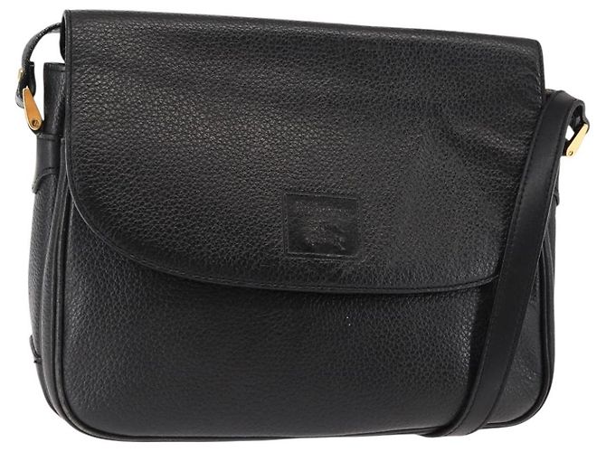 Autre Marque Burberry Schultertasche aus Leder Braun Gold Auth ep11389 Golden