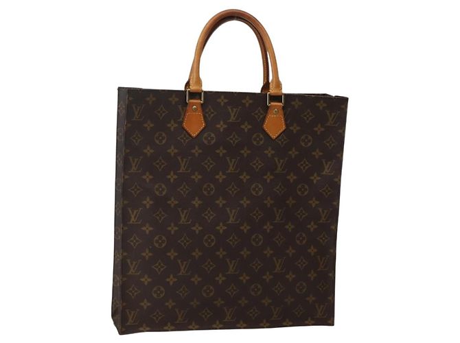LOUIS VUITTON Bolsa Sac Plat Monogram M51140 Auth LV 143141 Monograma