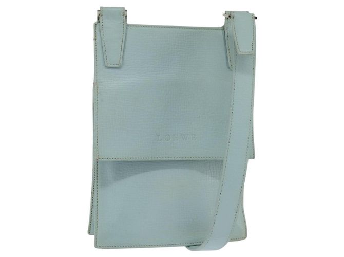 Borsa a Spalla LOEWE in Pelle Azzurra Chiara Auth 147733 Blu chiaro