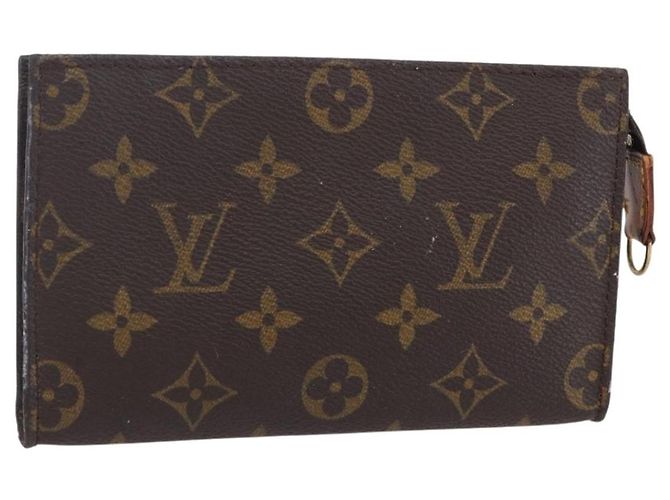 LOUIS VUITTON Monogram Bucket PM Accessory Pouch LV Auth bs31227