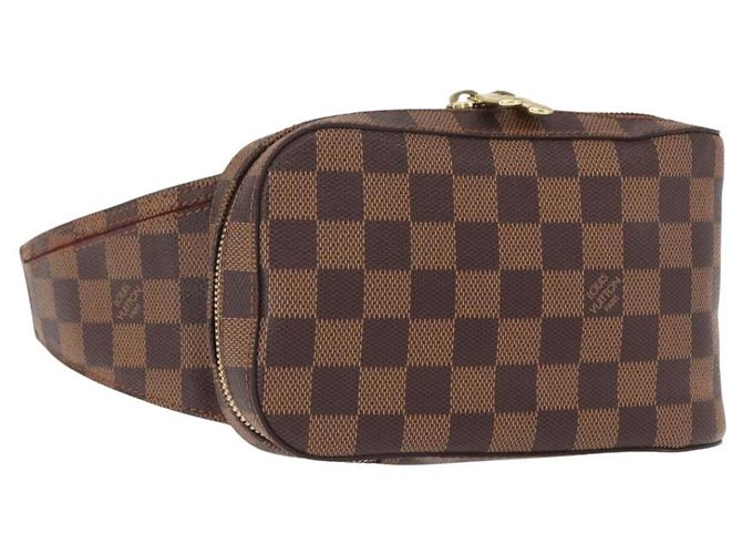 LOUIS VUITTON Borsa a Spalla Geronimos Damier Ebene N51994 Auth LV yk19788