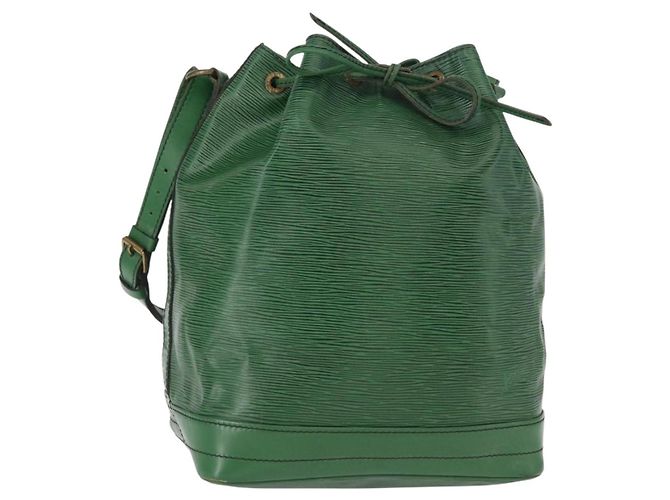 LOUIS VUITTON Bolsa de Ombro Epi Noe Verde M44004 LV Auth BA8481