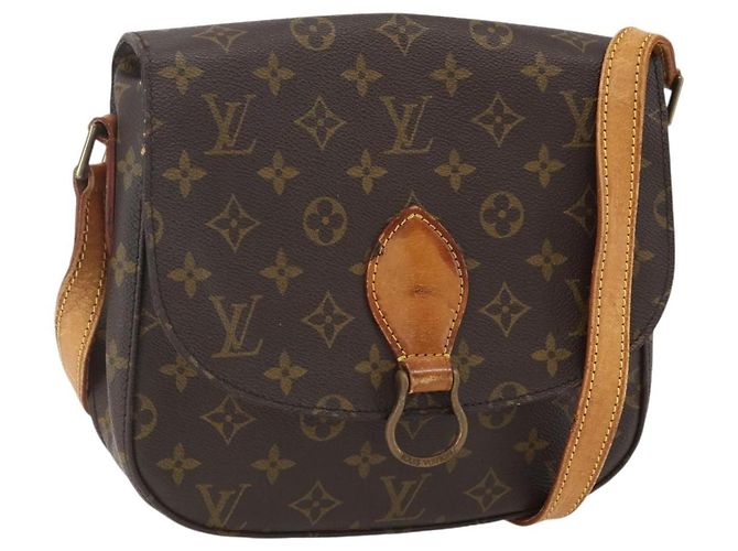 LOUIS VUITTON Monogram Saint Cloud GM Shoulder Bag M51242 LV Auth BA8537