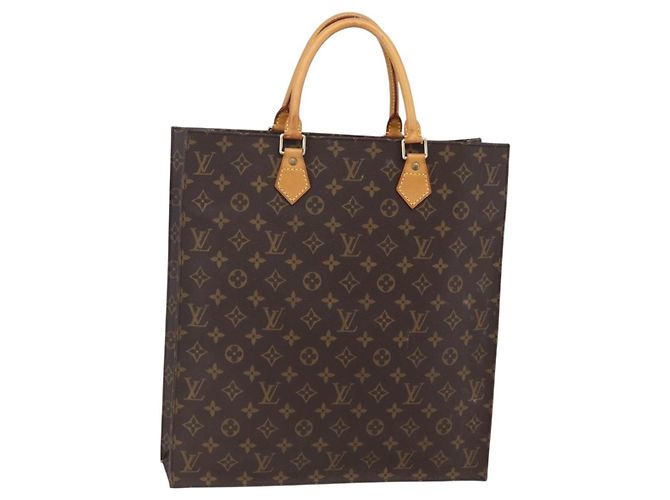 LOUIS VUITTON Bolsa Sac Plat Monogram M51140 LV Auth 150436 Monograma