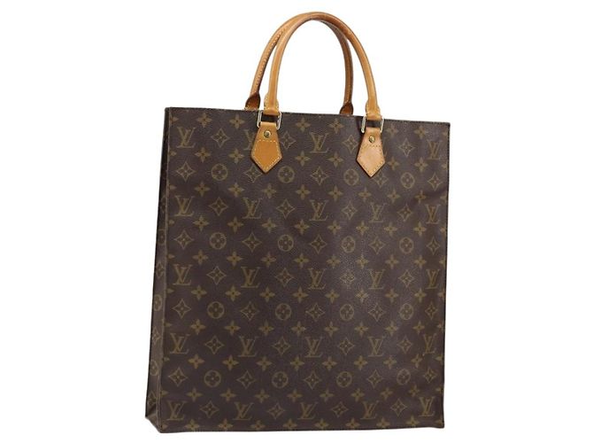 LOUIS VUITTON Bolsa Sac Plat Monogram M51140 LV Auth 148111 Monograma