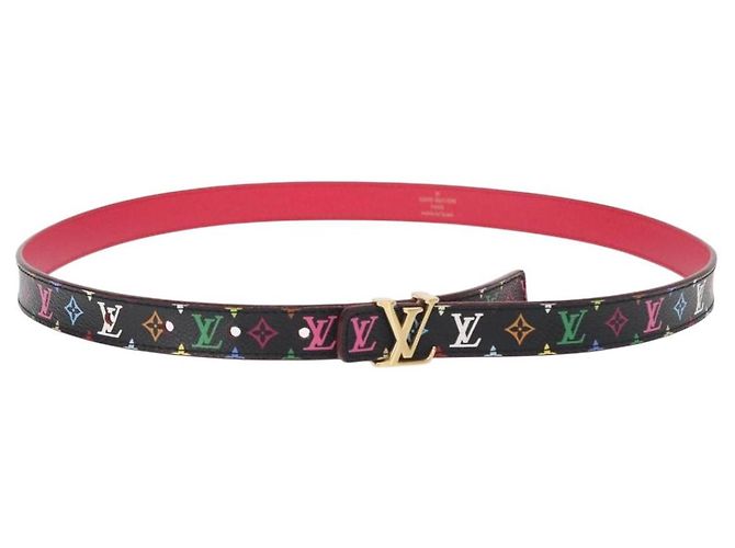 Cintura Initials Multicolor Nera LOUIS VUITTON M9631 LV Auth 156684SAM Nero
