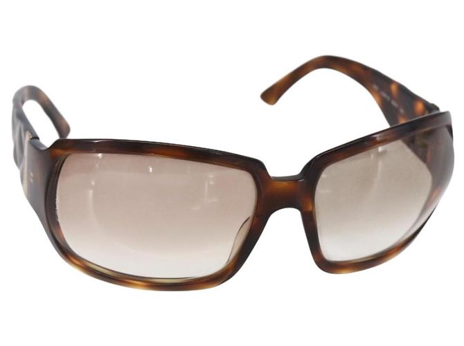 Gafas de sol CHANEL de plástico marrón CC Auth SW1806 Castaño