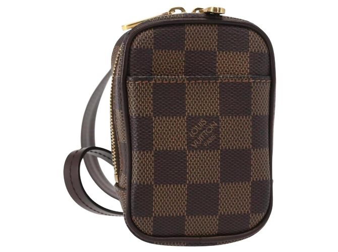 LOUIS VUITTON Etui Okapi PM Damier Ebene N61738 LV Auth 150882 Damier ebène