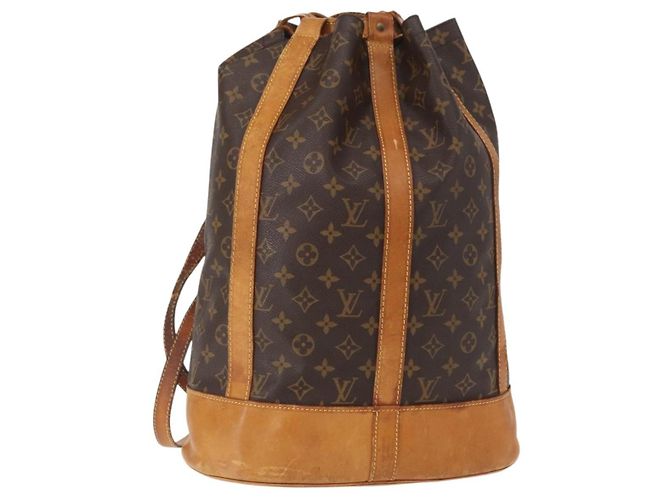 LOUIS VUITTON Bolsa de Ombro Monogram Randonnee GM M42244 LV Auth bs30624