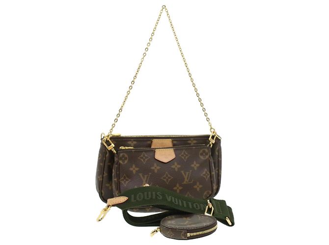 LOUIS VUITTON Monogram Multi Pochette Accessori Pouch Khaki M44813 33620SAM Cachi Monogramma