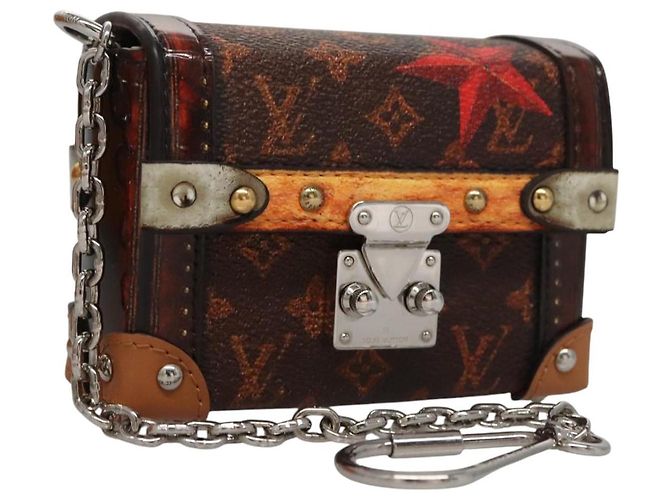 LOUIS VUITTON Monogram Essential Trunk Charm M63779 LV Auth 113416AM Monograma