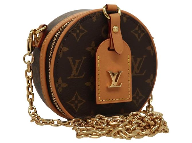 LOUIS VUITTON Monogram Mini Boite Chapeau Schultertasche M44699 LV Auth BD788SAM Monogramm