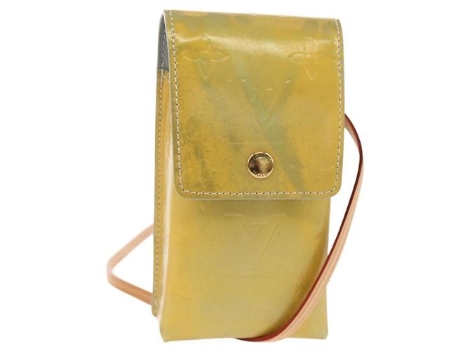 LOUIS VUITTON Cartera Walker Monogram Vernis Gris M91031 LV Auth th6542
