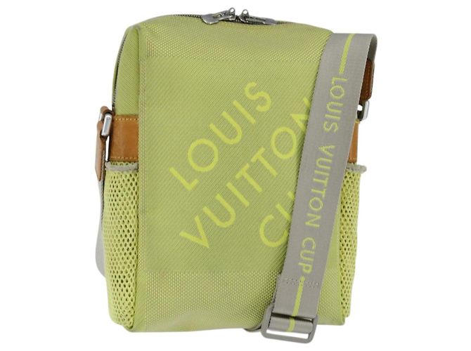 LOUIS VUITTON Borsa Weatherly LV Cup Damier Geant Gialla M80636 LV Auth bs30618 Giallo