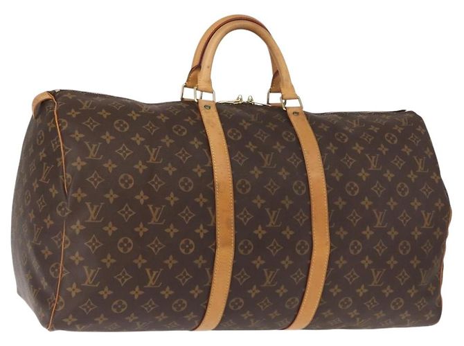 LOUIS VUITTON Bolsa Boston Monogram Keepall 55 M41424 LV Auth 149100 Monograma