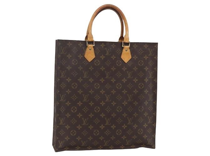LOUIS VUITTON Bolsa Sac Plat Monogram M51140 LV Auth 155912 Monograma