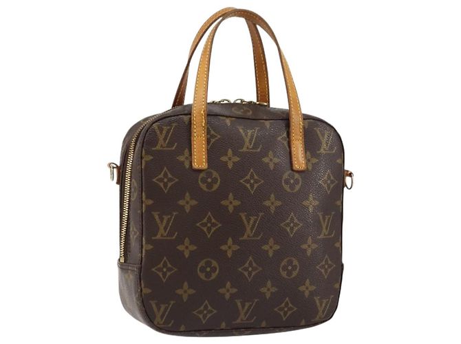LOUIS VUITTON Bolsa de Mão Monogram Spontini M47500 LV Auth bs31719 Monograma