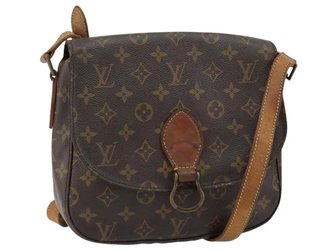 LOUIS VUITTON Bolsa de Ombro Monogram Saint Cloud GM M51242 LV Auth hk3208 Monograma