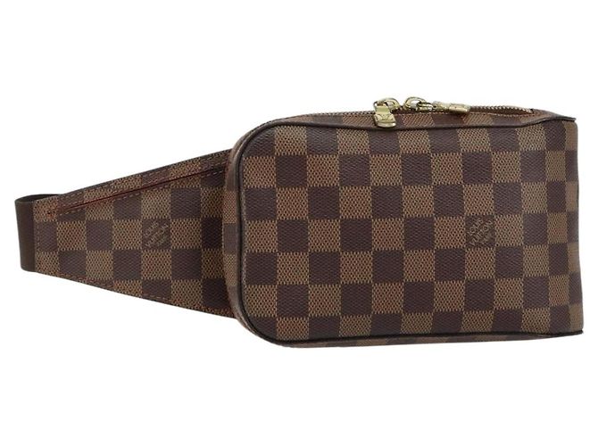 LOUIS VUITTON Bolsa de Ombro Geronimos Damier Ebene N51994 LV Auth 149561V