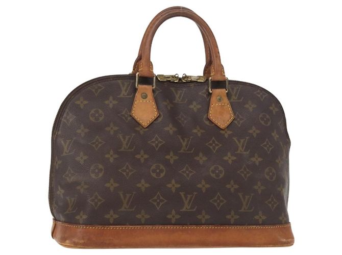 LOUIS VUITTON Monogram Alma Handtasche M51130 LV Auth ka676 Monogramm