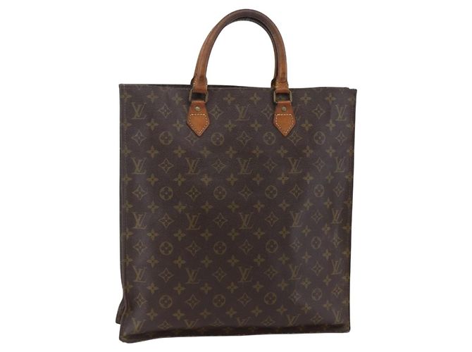 LOUIS VUITTON Bolsa Sac Plat Monogram M51140 LV Auth 148311 Monograma