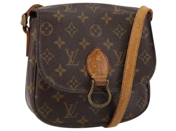 LOUIS VUITTON Bolsa de Ombro Monogram Saint Cloud MM M51243 LV Auth 146797 Monograma