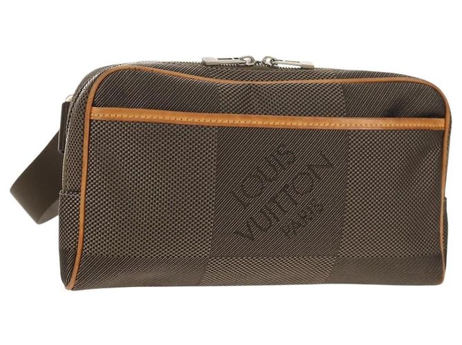 LOUIS VUITTON Bolsa de Ombro Acrobat Damier Geant Khaki M93619 LV Auth ar13836A Caqui