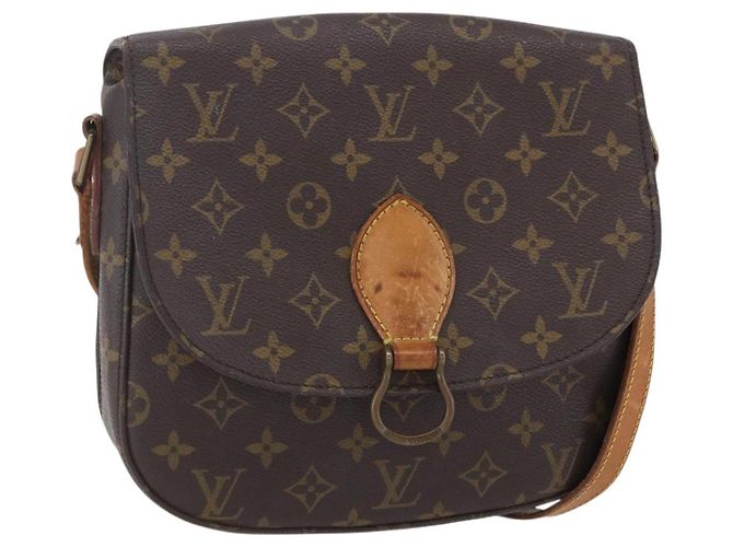 LOUIS VUITTON Bolsa de Ombro Monogram Saint Cloud GM M51242 LV Auth BA8284 Monograma
