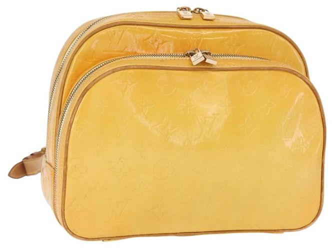 LOUIS VUITTON Monogram Vernis Marley Rucksack Grau M91038 LV Auth 153042