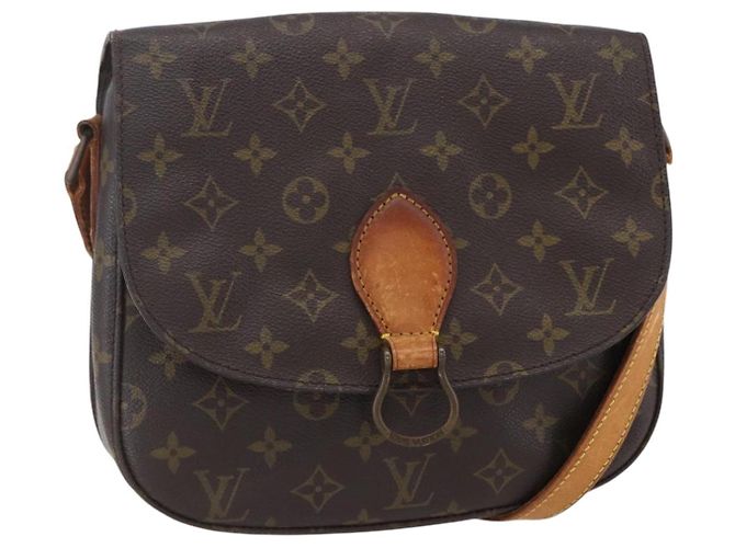 LOUIS VUITTON Bolsa de Ombro Monogram Saint Cloud GM M51242 LV Auth BA8290 Monograma