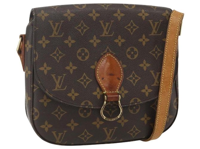 LOUIS VUITTON Bolsa de Ombro Monogram Saint Cloud GM M51242 LV Auth ka402 Monograma