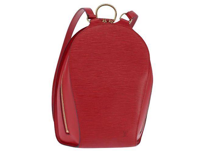 LOUIS VUITTON Epi Mabillon Backpack Castilian Red M52237 LV Auth 143945