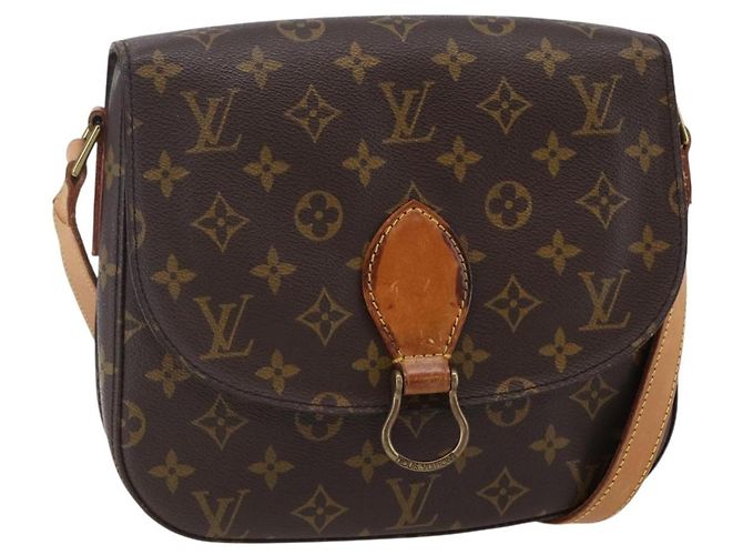 LOUIS VUITTON Bolsa de Ombro Monogram Saint Cloud GM M51242 LV Auth BA6503 Monograma