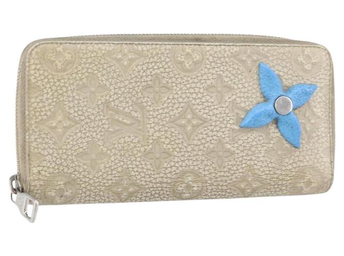 LOUIS VUITTON Taurillon Climbing Zippy Wallet Vertical Wallet M81573 Auth 150898