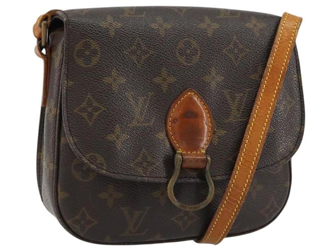 LOUIS VUITTON Bolsa de Ombro Monogram Saint Cloud MM M51243 LV Auth 149537 Monograma