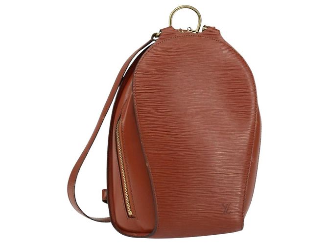 LOUIS VUITTON Epi Mabillon Backpack Brown M52233 LV Auth BA7920