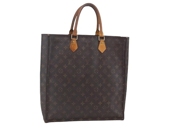 LOUIS VUITTON Borsa Sac Plat Monogram M51140 LV Auth BA7186 Monogramma