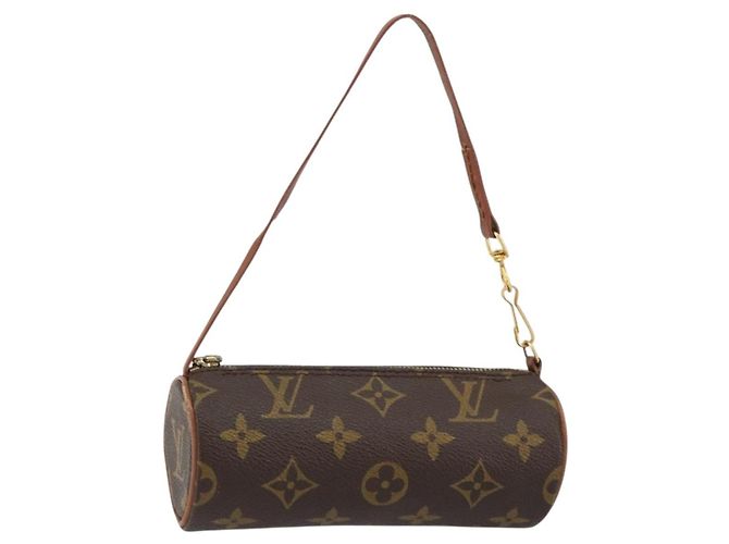 LOUIS VUITTON Monogram Papillon Pouch LV Auth BA7719