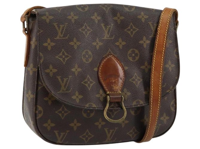 LOUIS VUITTON Bolsa de Ombro Monogram Saint Cloud GM M51242 LV Auth 150803 Monograma