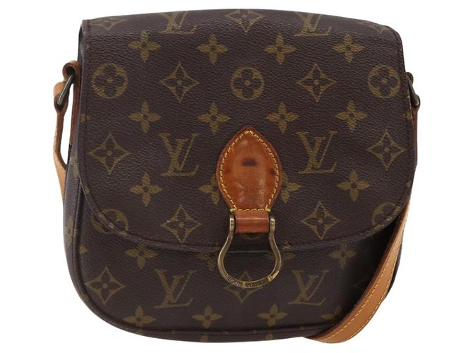 LOUIS VUITTON Borsa a Spalla Monogram Saint Cloud MM M51243 LV Auth BA6501 Monogramma