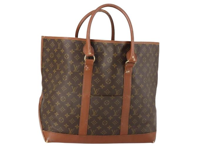 LOUIS VUITTON Borsa Tote Weekend GM Monogram M42420 LV Auth 153344 Monogramma