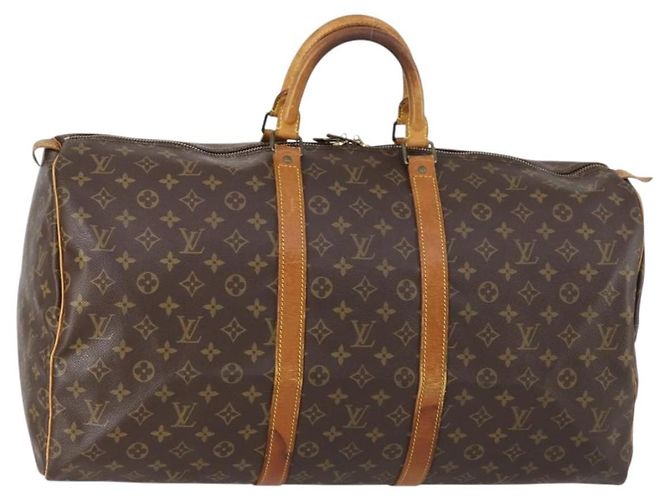 LOUIS VUITTON Bolsa Boston Monogram Keepall 55 M41424 LV Auth 150835 Monograma