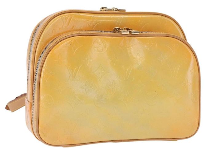 LOUIS VUITTON Monogram Vernis Marley Rucksack Grau M91038 LV Auth 151778