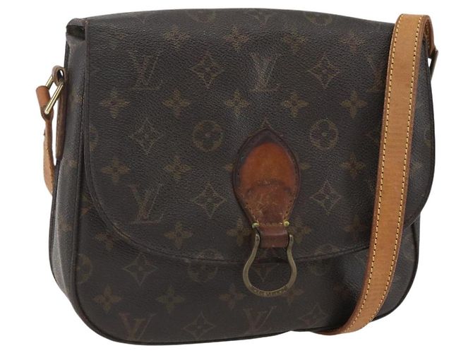 LOUIS VUITTON Bolsa de Ombro Monogram Saint Cloud GM M51242 LV Auth BA8536 Monograma