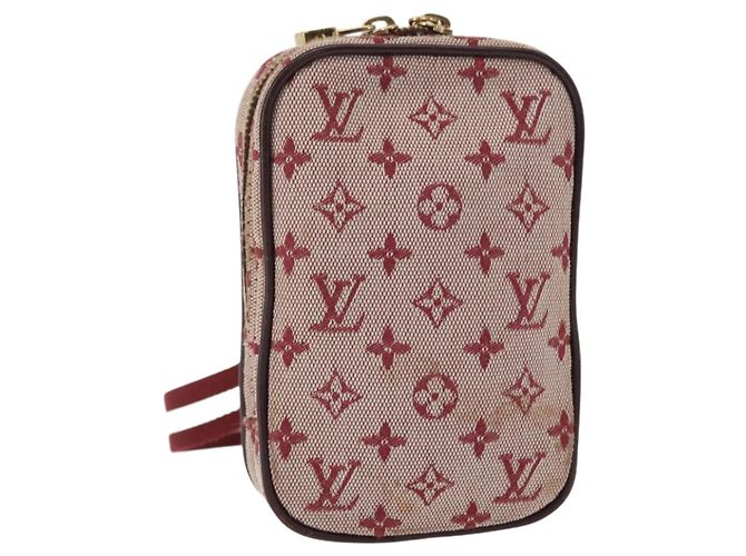 LOUIS VUITTON Monogram Mini Usu Digitale Tasche Rot M60001 LV Auth bs31267
