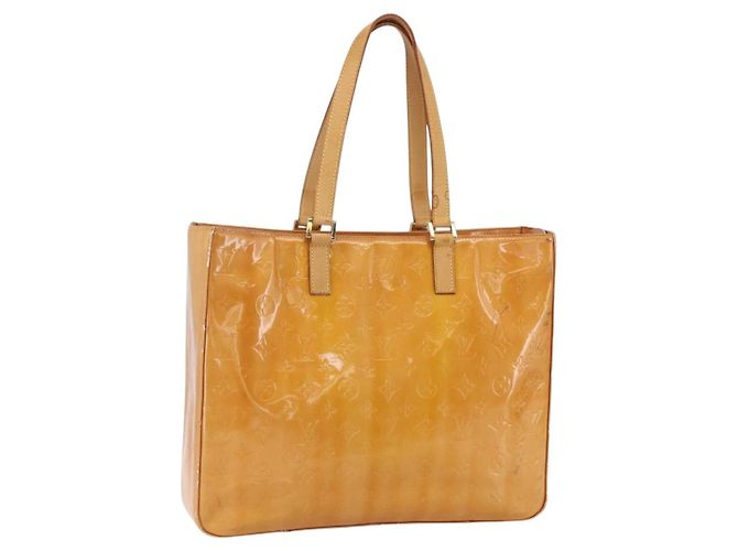 LOUIS VUITTON Sac Columbus Monogram Vernis Rose Marshmallow M91032 Auth ep11832