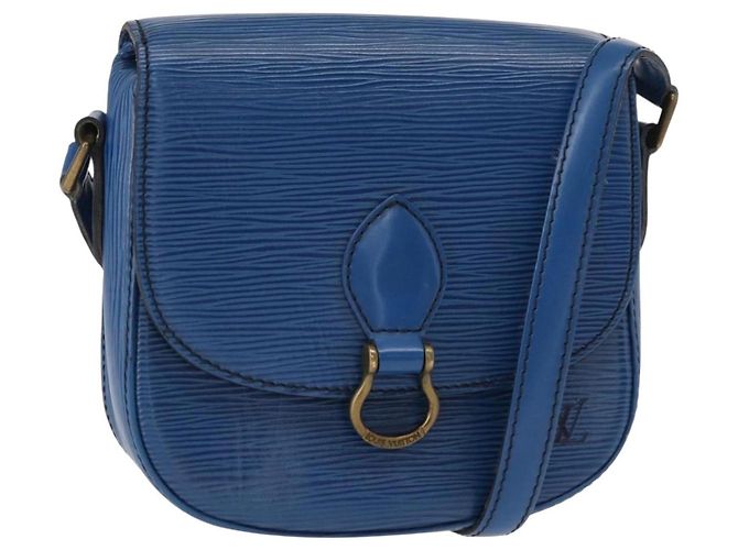 LOUIS VUITTON Borsa a Spalla Epi Saint Cloud PM Blu M52195 LV Auth BA8480