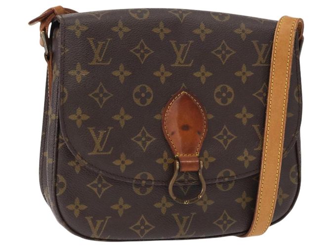 LOUIS VUITTON Bolsa de Ombro Monogram Saint Cloud GM M51242 LV Auth BA8282 Monograma